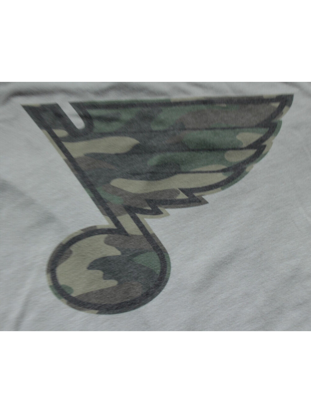 St. Louis Blues T-Shirt M NHL Shirt Camo Logo Camouflage Military Hockey